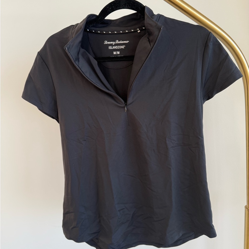 Tommy Bahama Women's Charcoal Short Sleeve Top